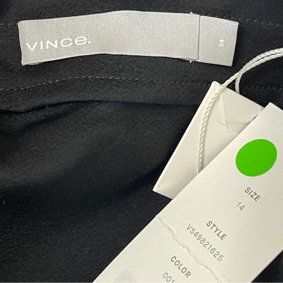 NWT VINCE Black Tuxedo Jumpsuit, Size 14 - Picture 12 of 15